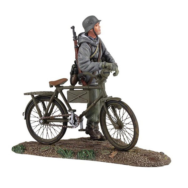 W. Britain Deutscher Volksgrenadier mit Fahrrad