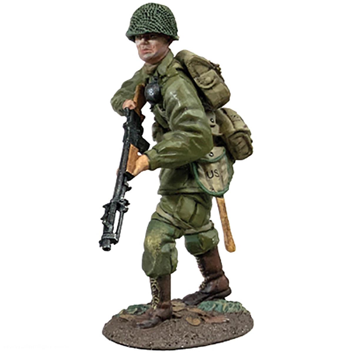W. Britain Soldat mit BAR Gun - 101st Airborne - Winter 1944-45