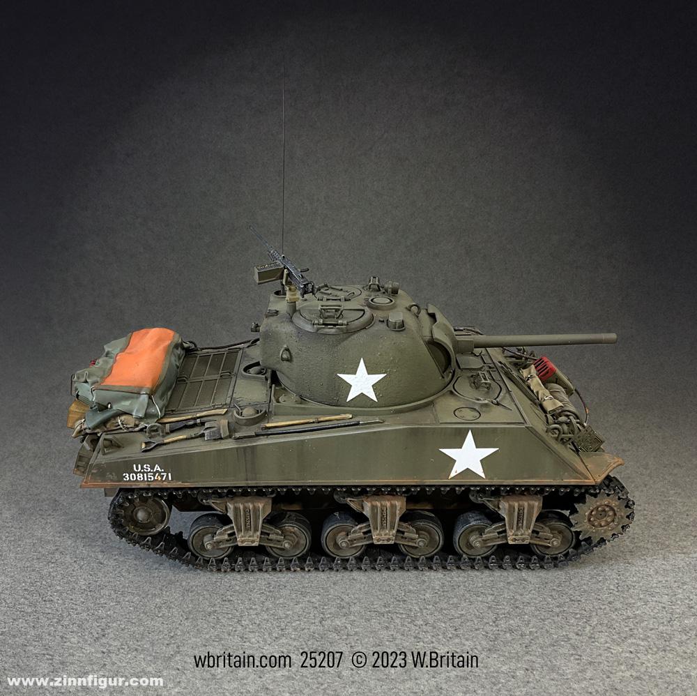 W. Britain M4A3(75) Sherman - 6th armored Division - 69th tank Battalion - Co. H - Deutschland 1945