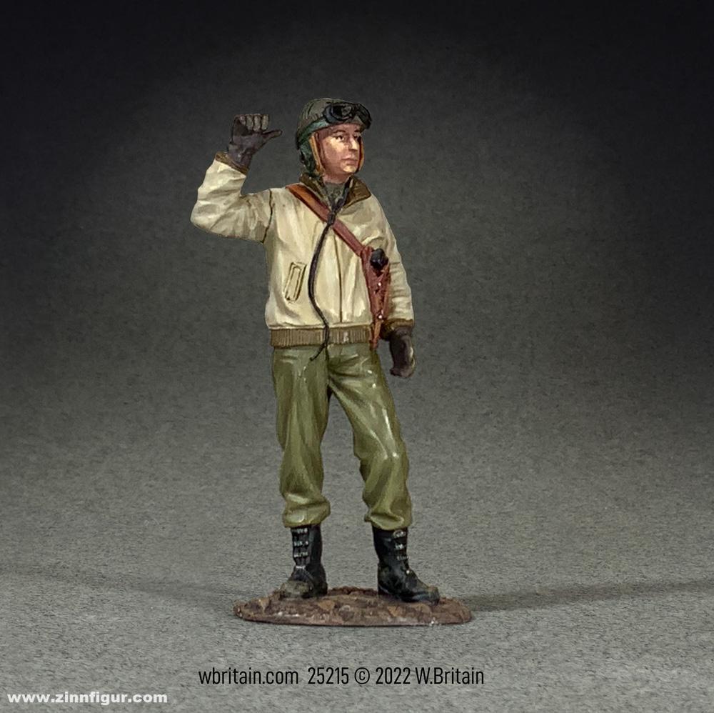 W. Britain US Panzersoldat - gestikulierend - 1944-45