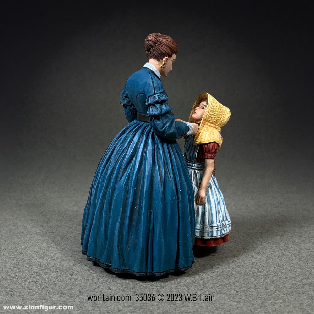 W. Britain Frau mit Kind - 1860er