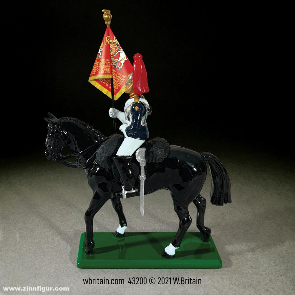 W. Britain Blues and Royals Standartenträger zu Pferd