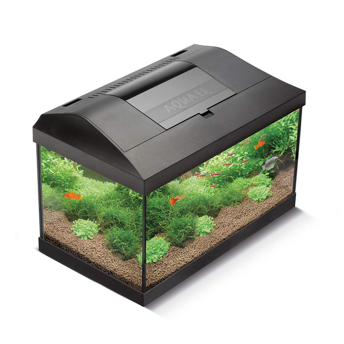 Aquael Aquarienset Leddy Tag & Nacht schwarz 2.0 Leddy 40 (25 Liter)