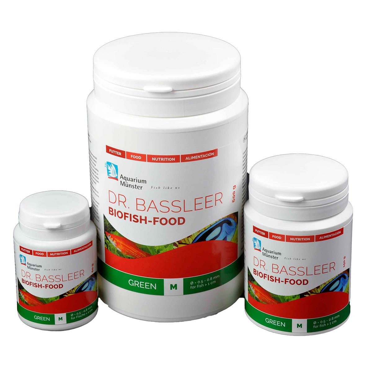 Aquarium Münster DR. BASSLEER BIOFISH FOOD GREEN M 60g