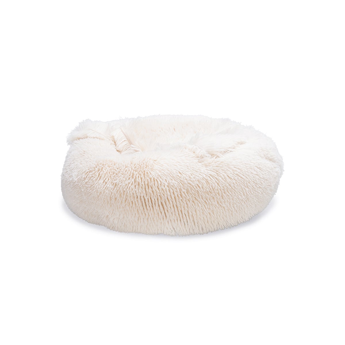 Beeztees Yala Hundebett Beige Plüsch Ø 50 cm