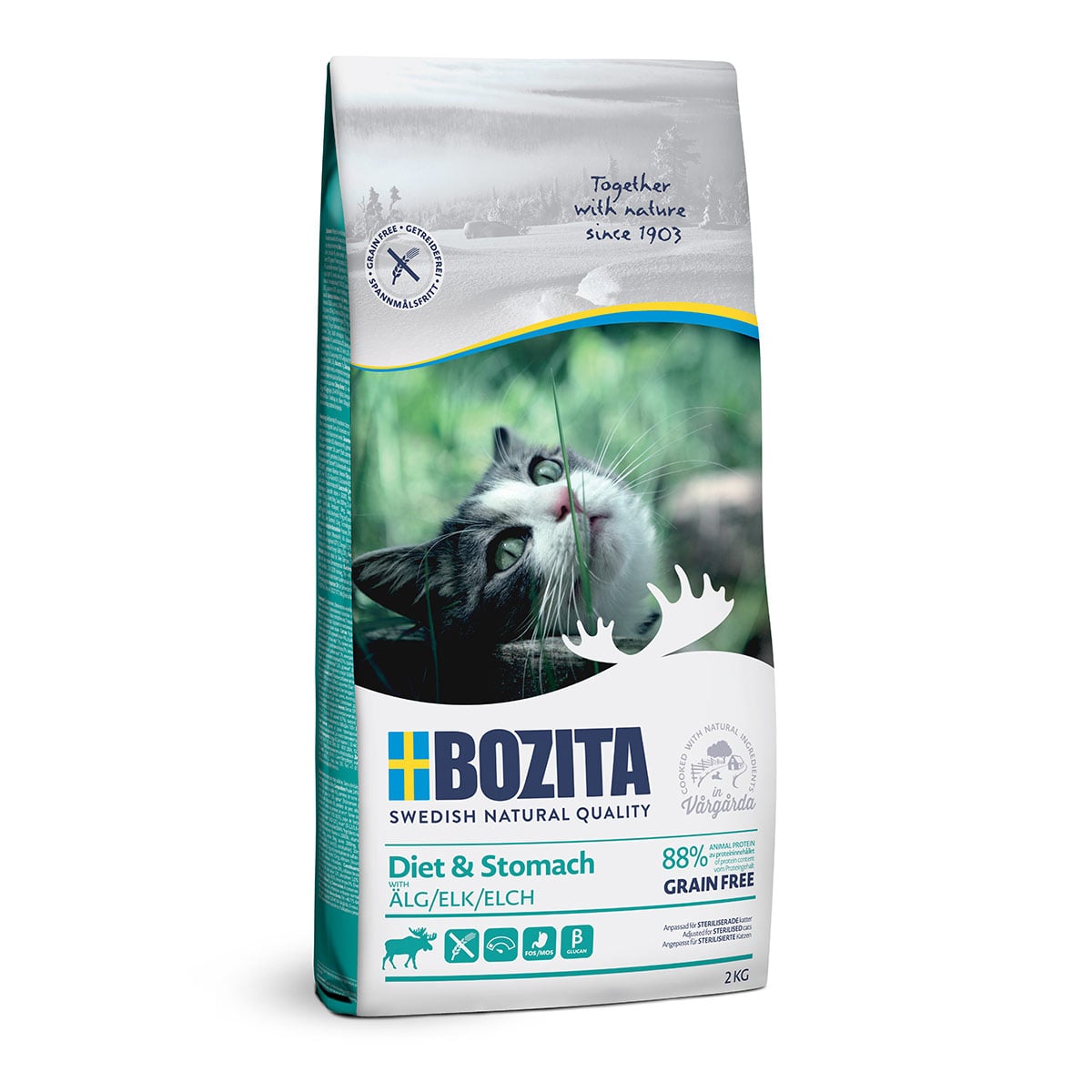 Bozita Diet & Stomach Grain free mit Elch 2kg