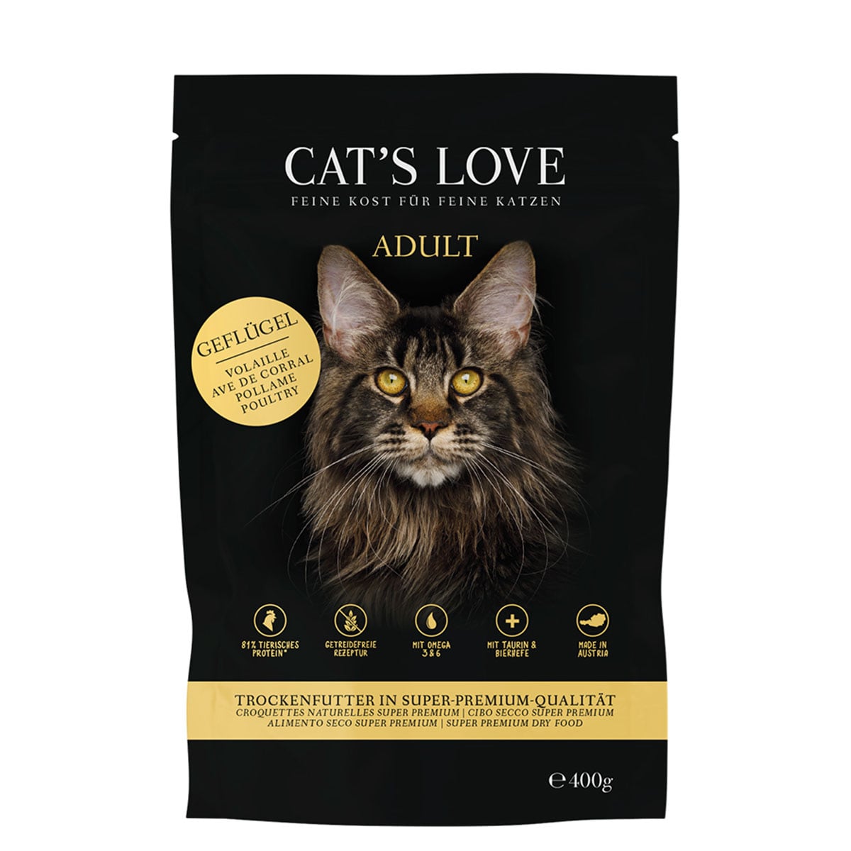 CAT'S LOVE Trocken Adult Geflügel 400g