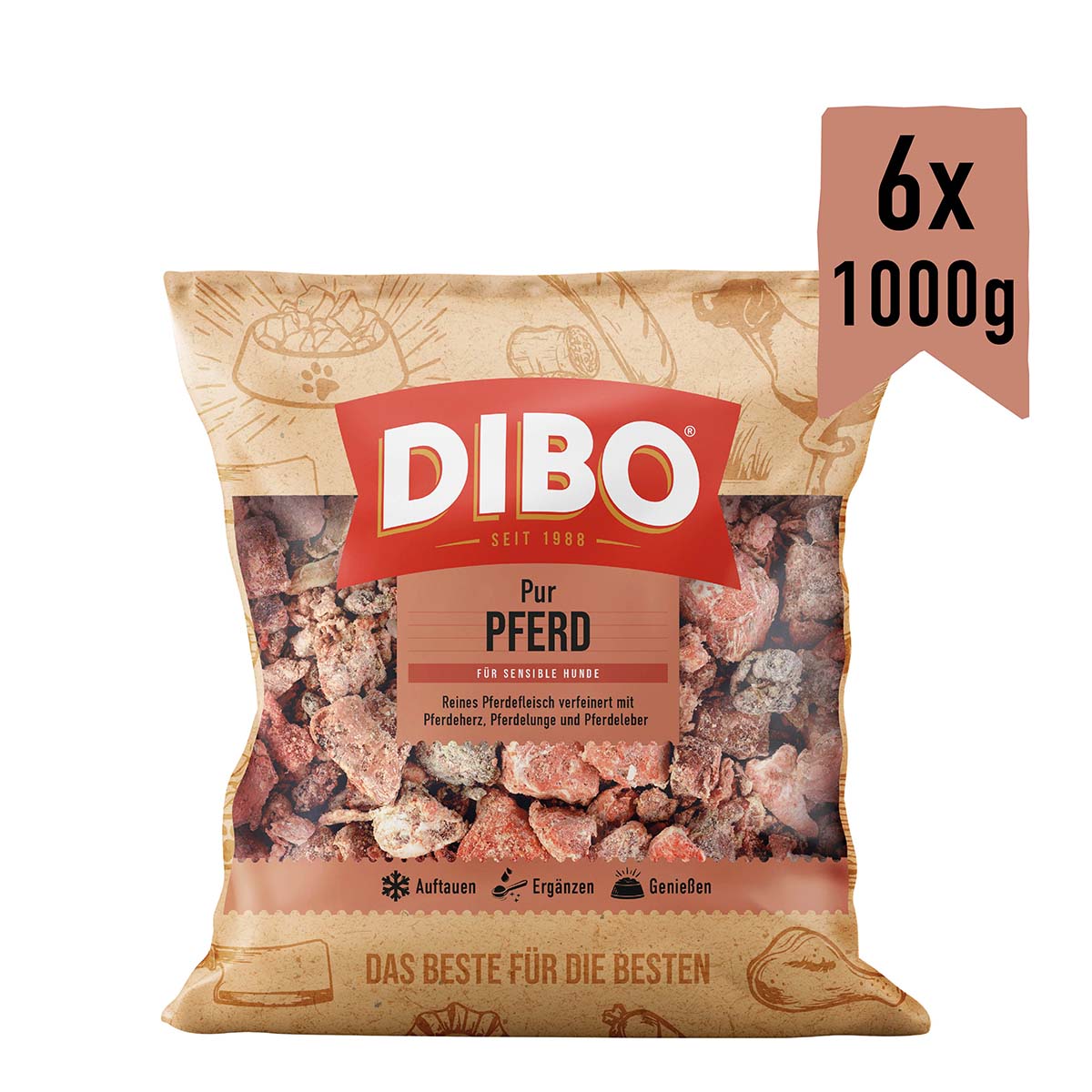 DIBO Pferdefleisch 6x1000 g