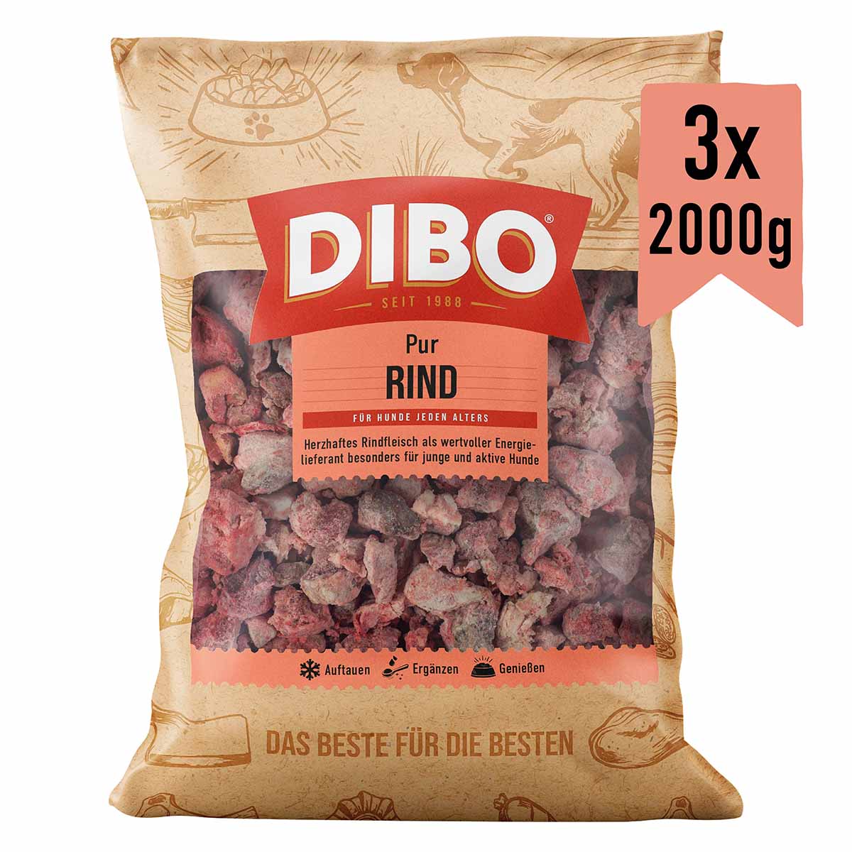 DIBO Rindfleisch 3x2000 g
