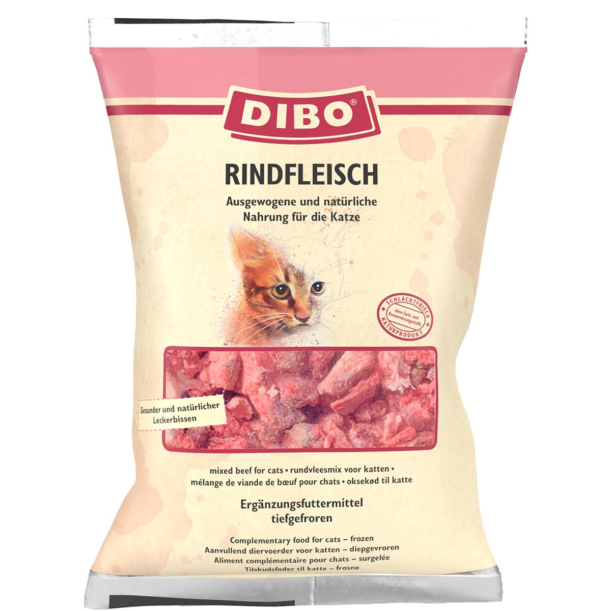 DIBO Rindfleisch für Katzen 12x500 g