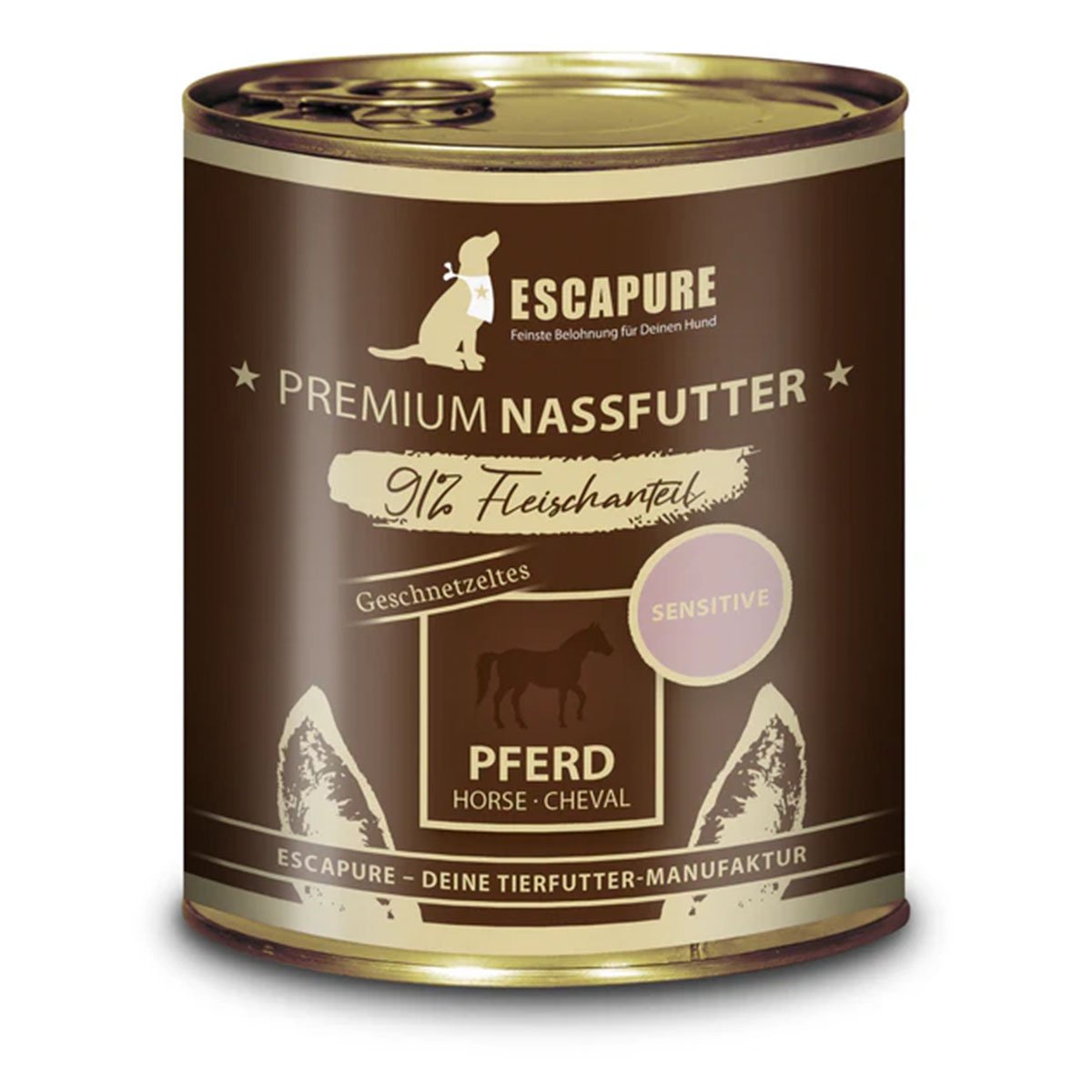 Escapure Pferde Geschnetzeltes Menü 6x800g