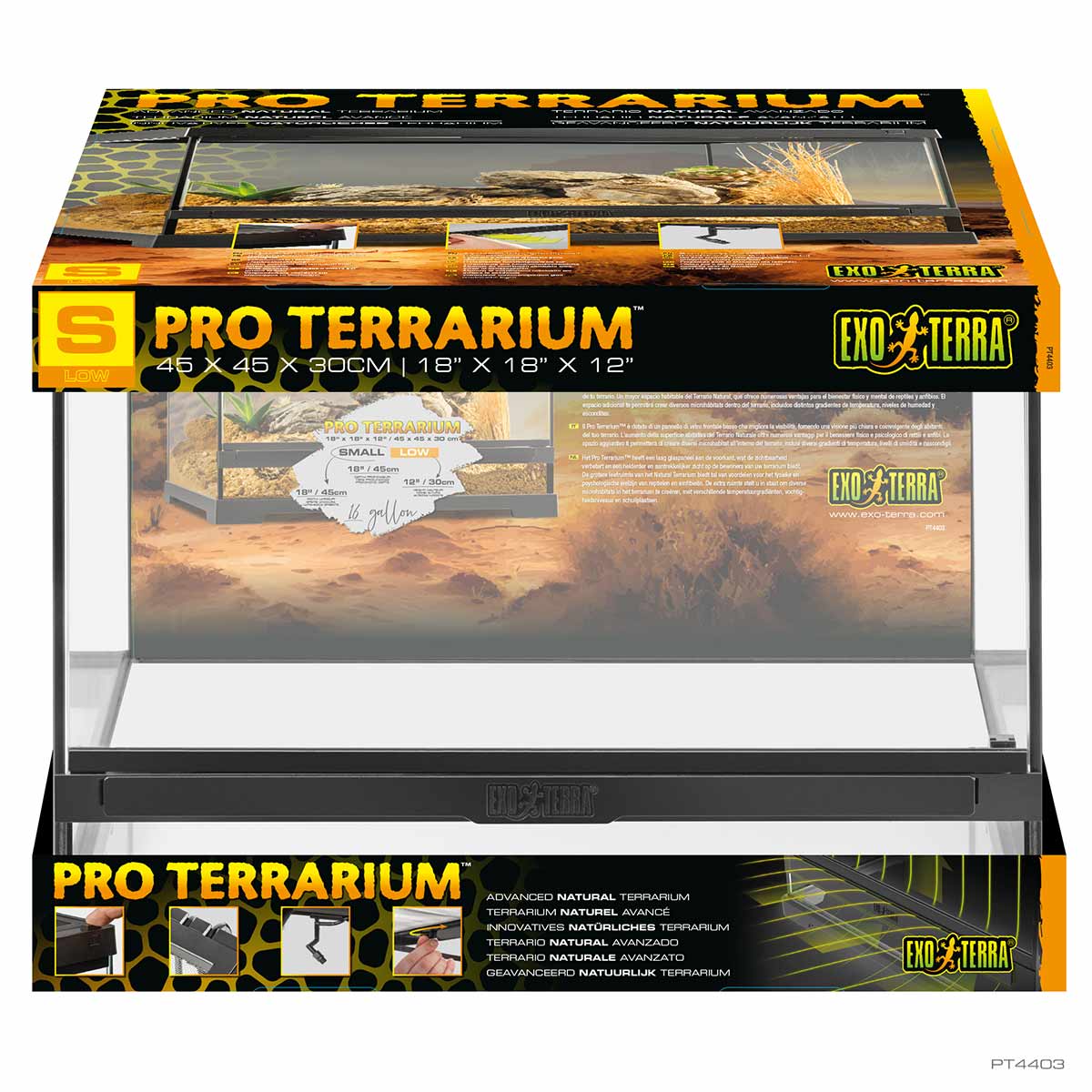 Exo Terra Pro Terrarium Small 45x45x30 cm