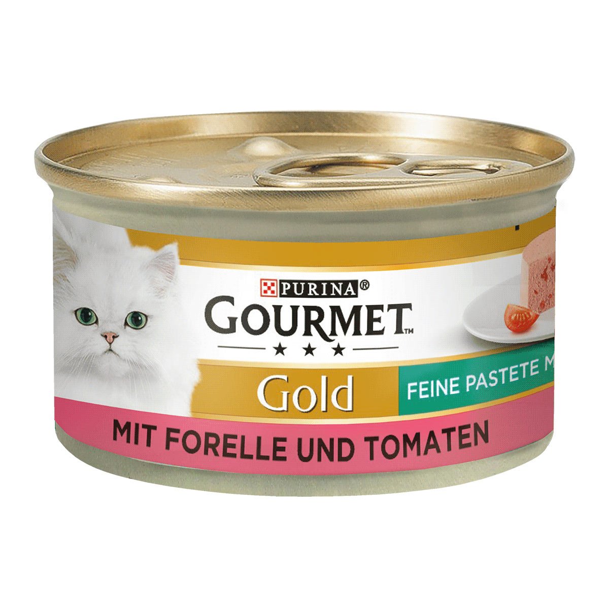 GOURMET Gold Feine Pastete mit Gemüse, Forelle und Tomaten 12x85g