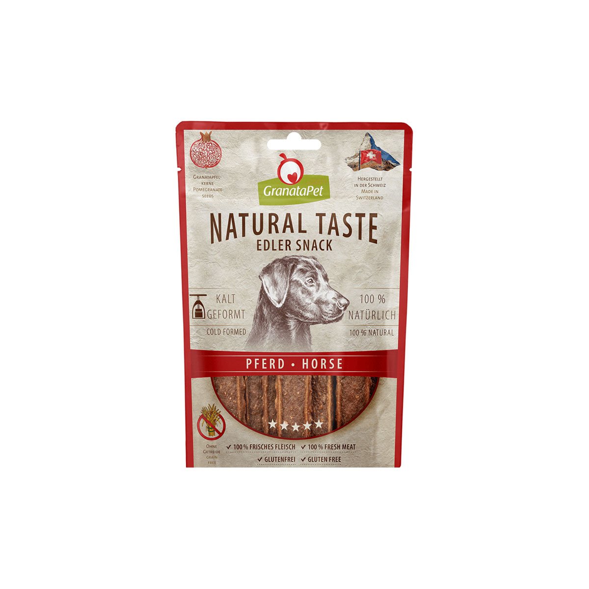 GranataPet Natural Taste Edler Snack Pferd 90g