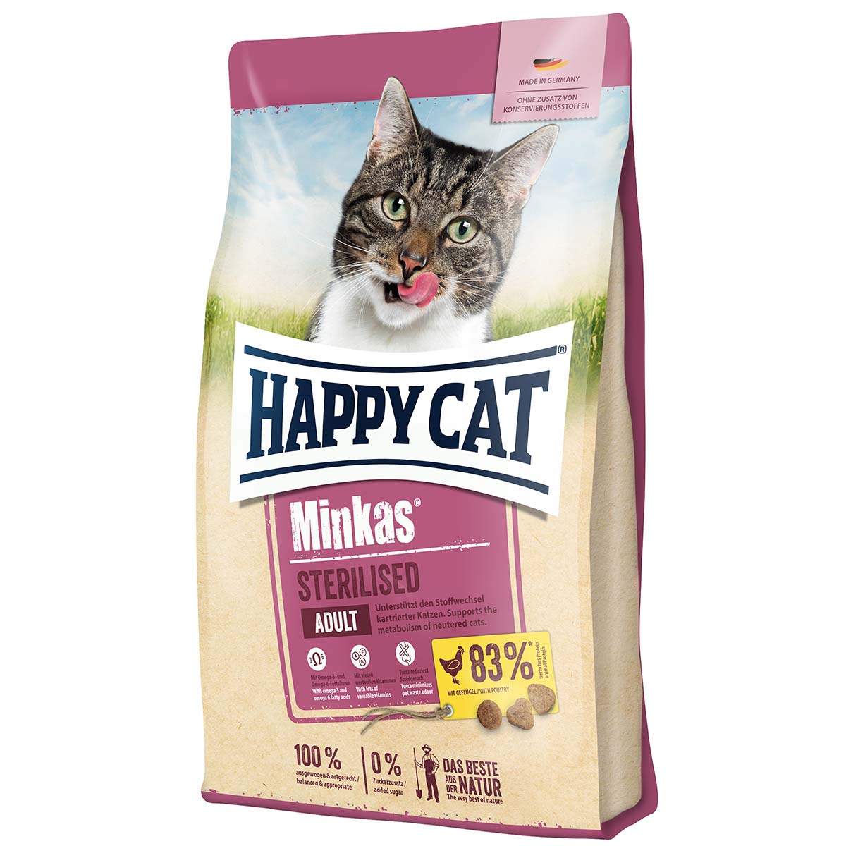 Happy Cat Minkas Sterilised Geflügel 1,5kg