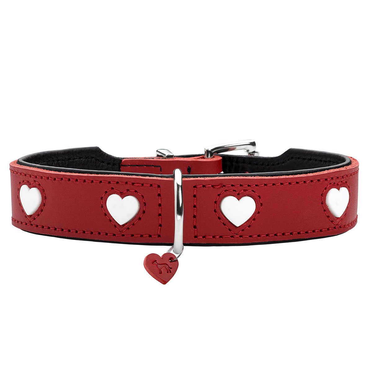 Hunter Halsband Love rot/schwarz 55/M