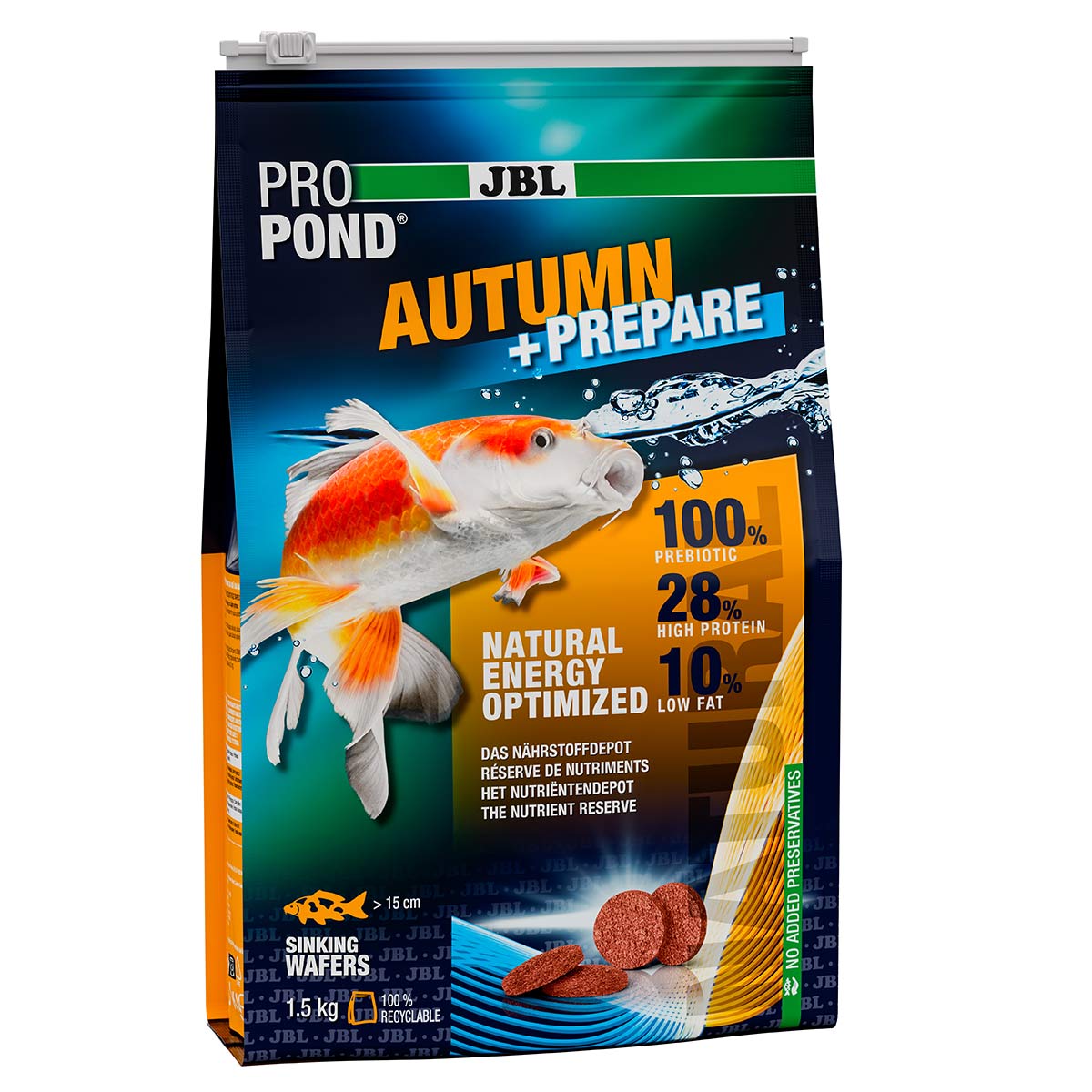 JBL ProPond Autumn + Prepare Wafers Herbstfutter 1,5kg