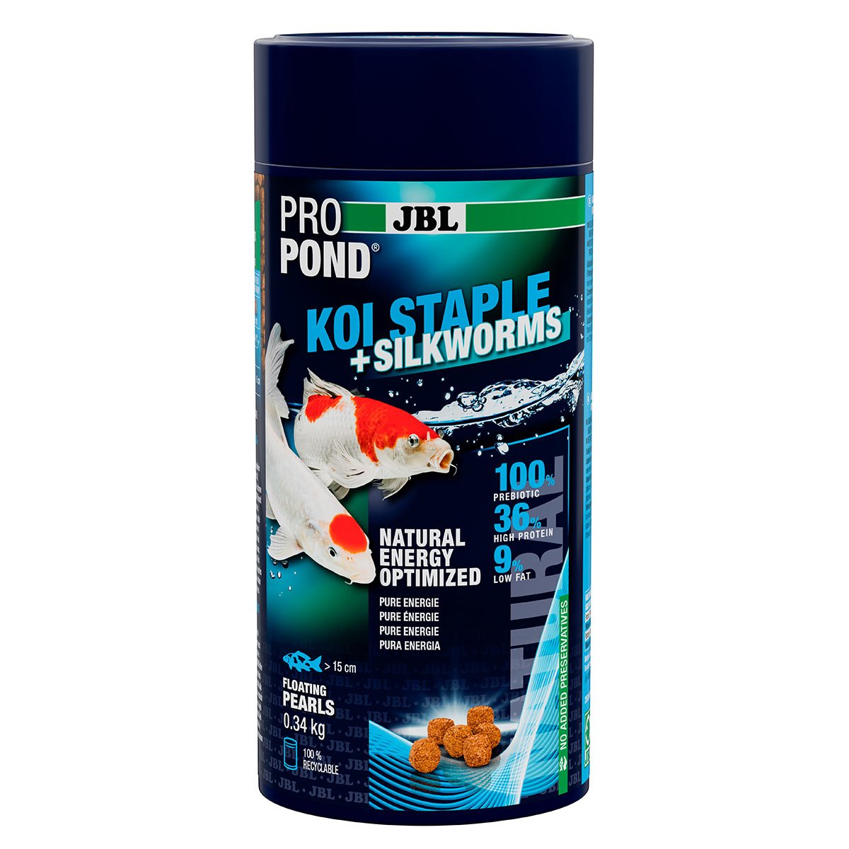 JBL ProPond Koi Staple + Silkworms Pearls 340g