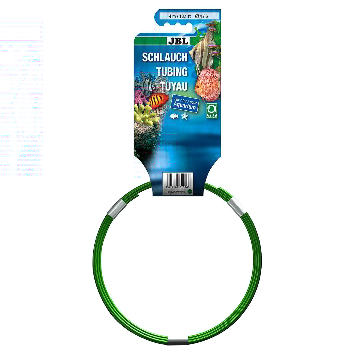 JBL Aquarium Luftschlauch grün 4/6, 4m