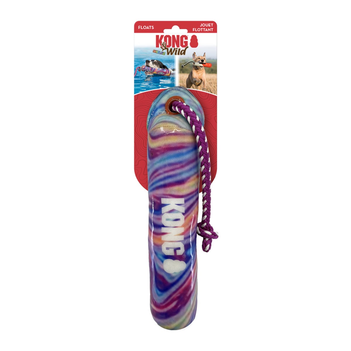 KONG Hundespielzeug WildShieldz Training Dummy Swirl