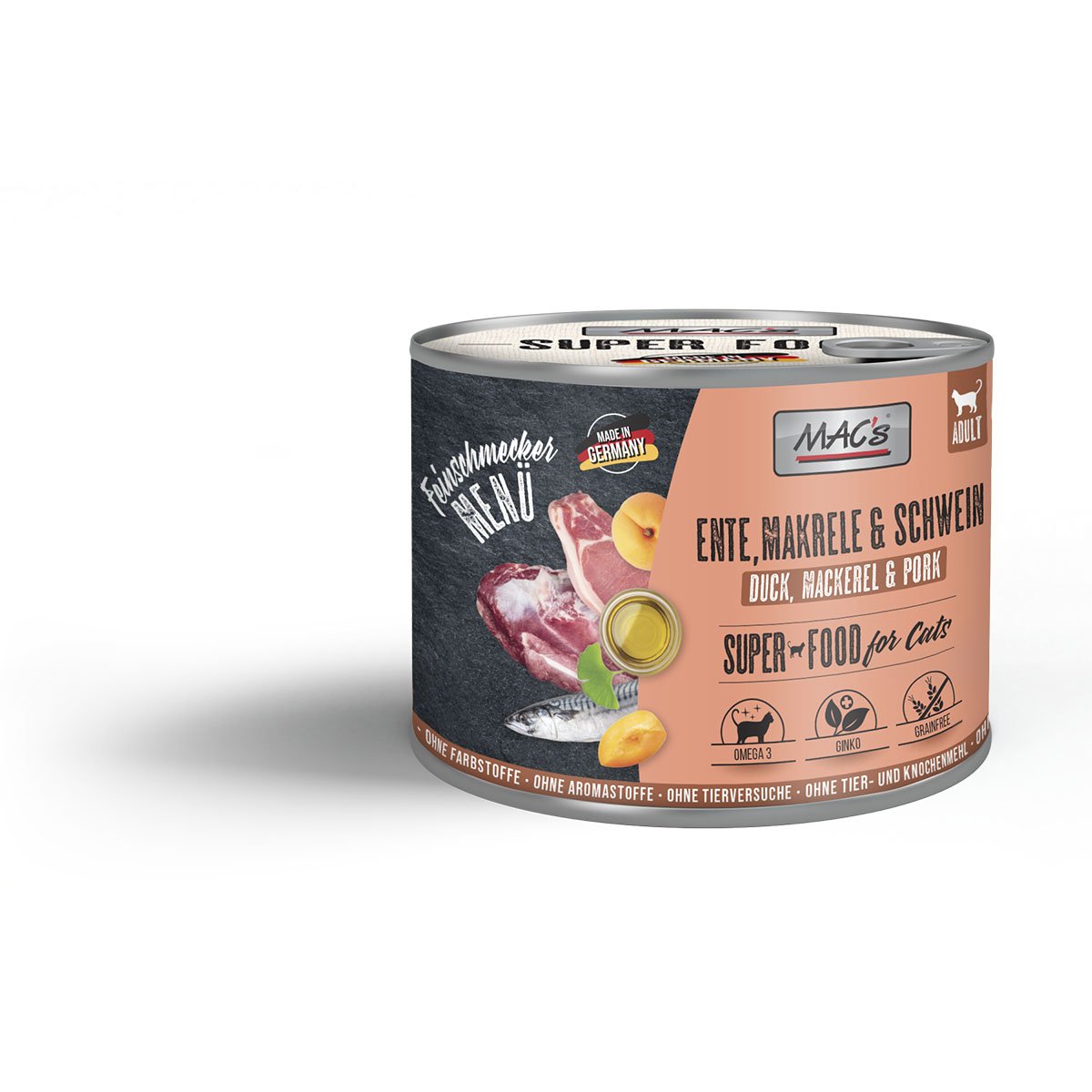 MAC's Cat Feinschmecker Ente, Makrele & Schwein 6x200g