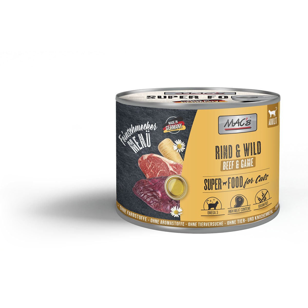MAC's Cat Feinschmecker Rind & Wild 6x200g