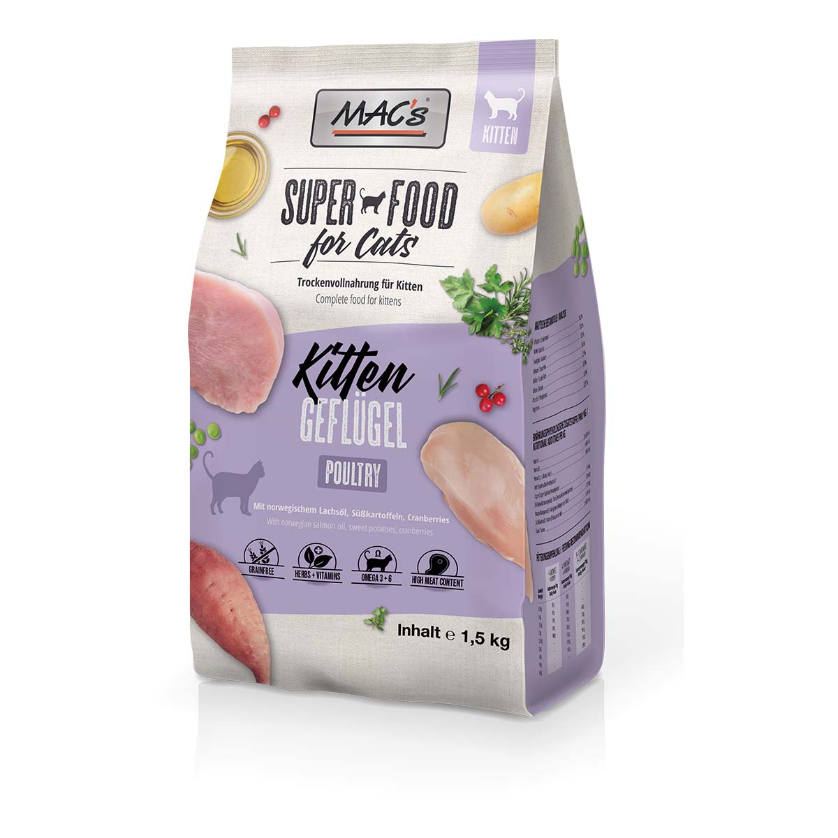 MAC's Cat Kitten Geflügel 1,5kg