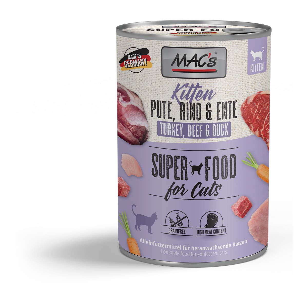 MAC's Cat Kitten Pute, Rind & Ente 6x400g