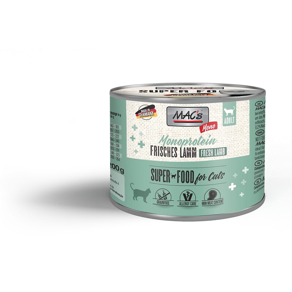 MAC's Cat Mono sensitive Lamm 6x200g