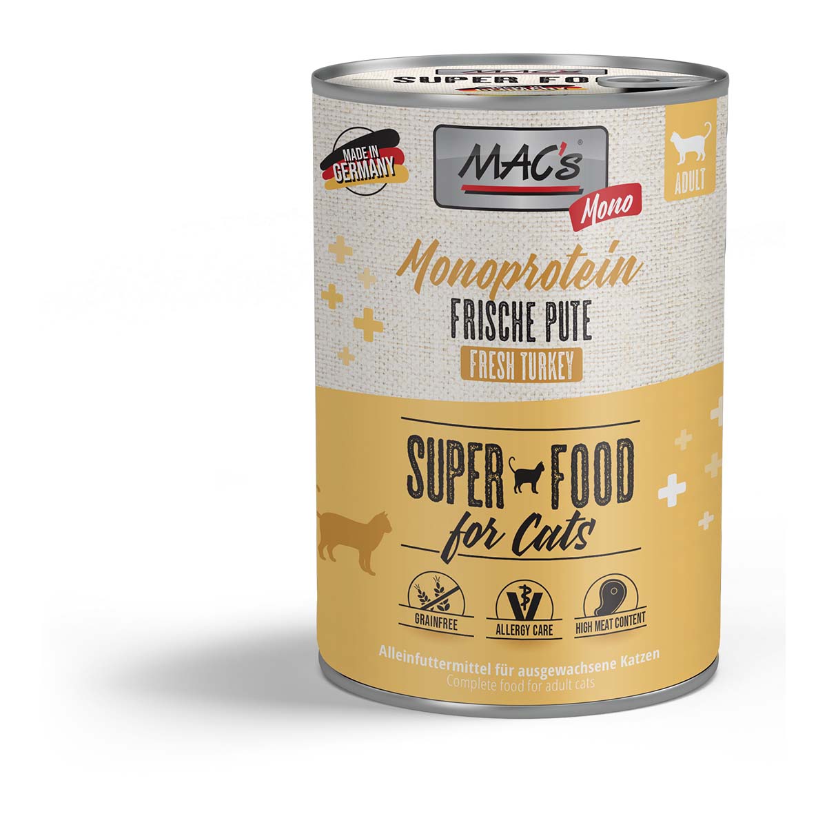 MAC's Cat Vetcare Mono sensitive Pute 6x400g