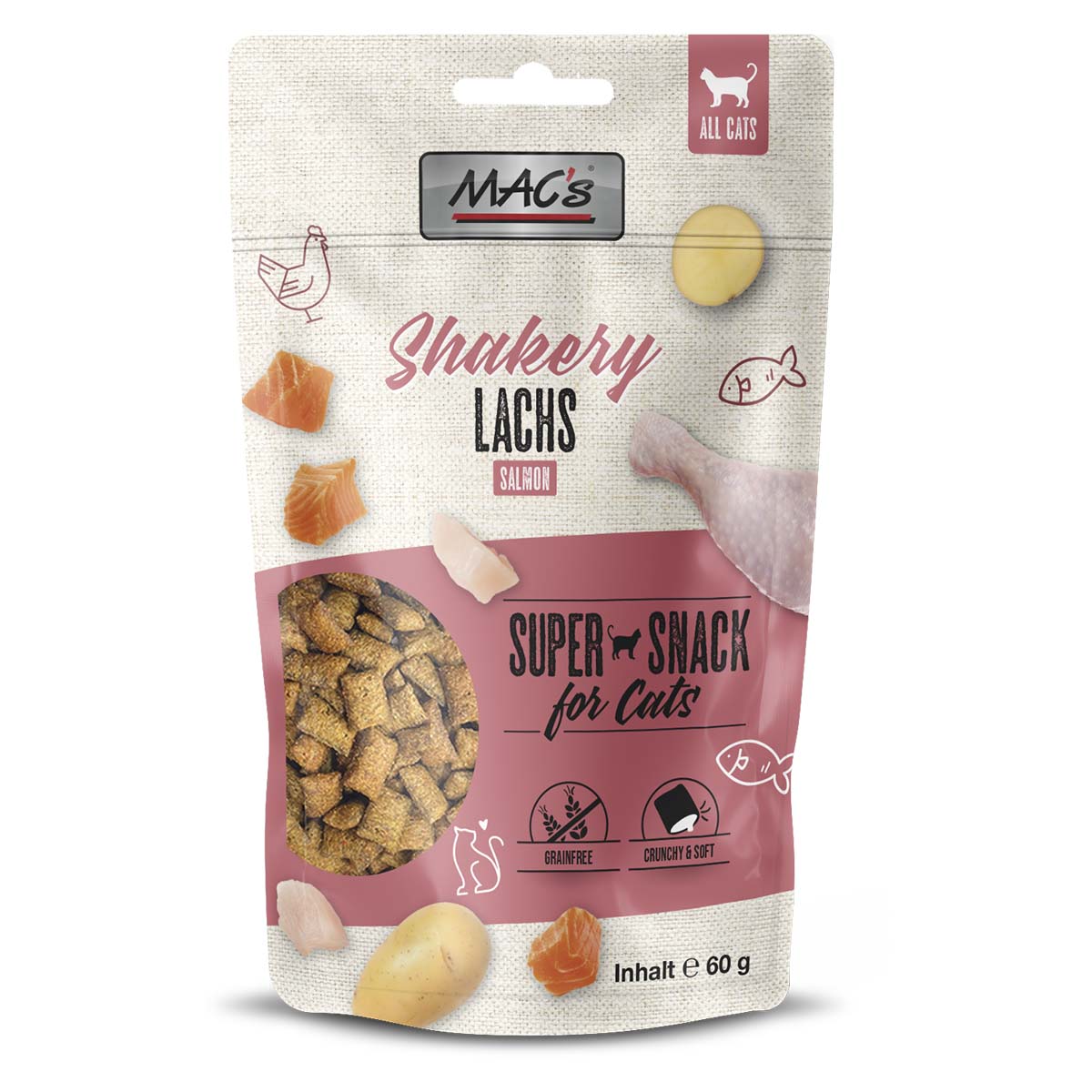 MAC's Cat Shakery Snacks Lachs 60g