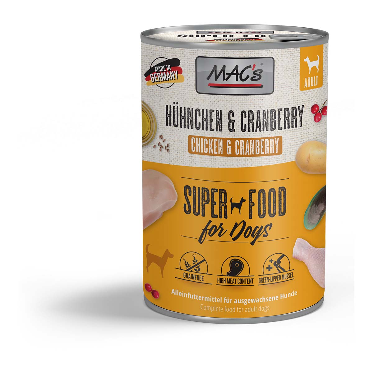 MAC's Dog Hühnchen und Cranberry 6x400g