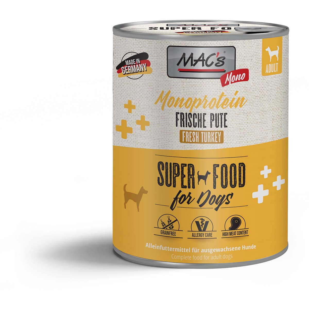 MAC's DOG Monoprotein Frische Pute 12x800g