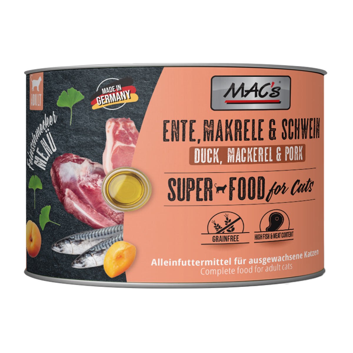 MAC's Cat Feinschmecker Ente, Makrele & Schwein 6x200g