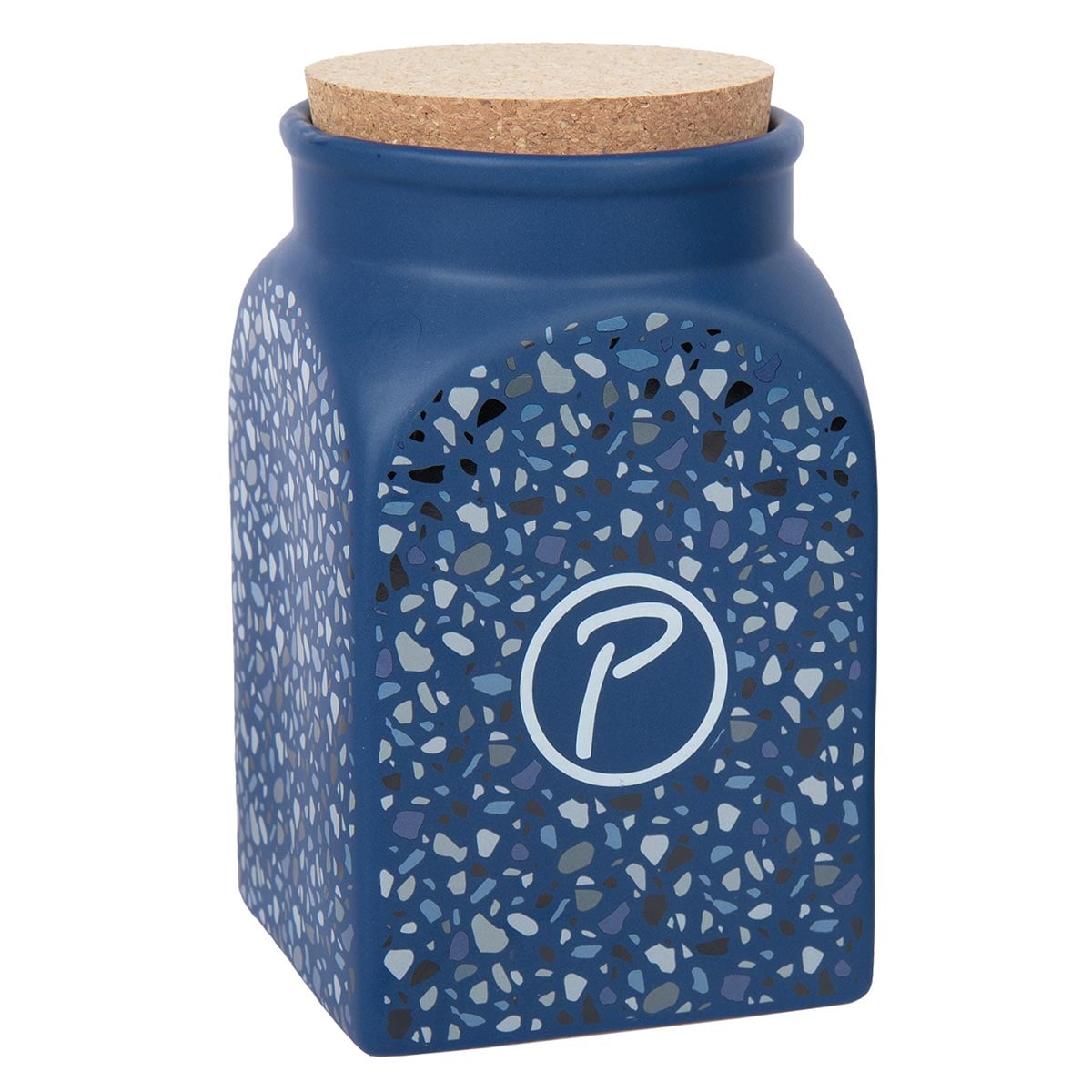Petlando Futter- und Snackdose Terrazzo 1,35 l blau
