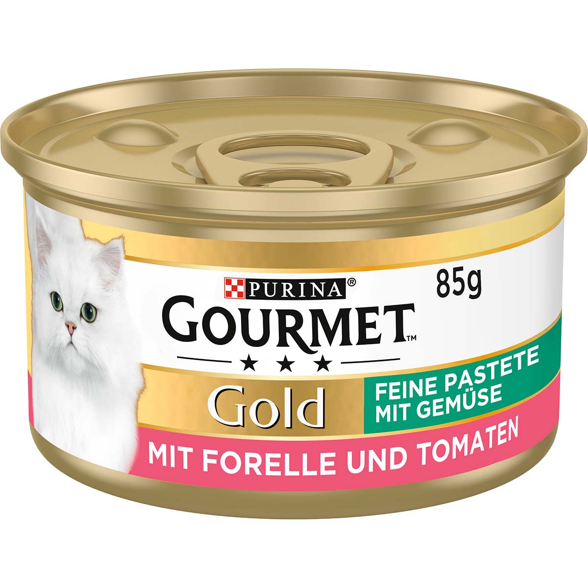 GOURMET Gold Feine Pastete mit Gemüse, Forelle und Tomaten 12x85g