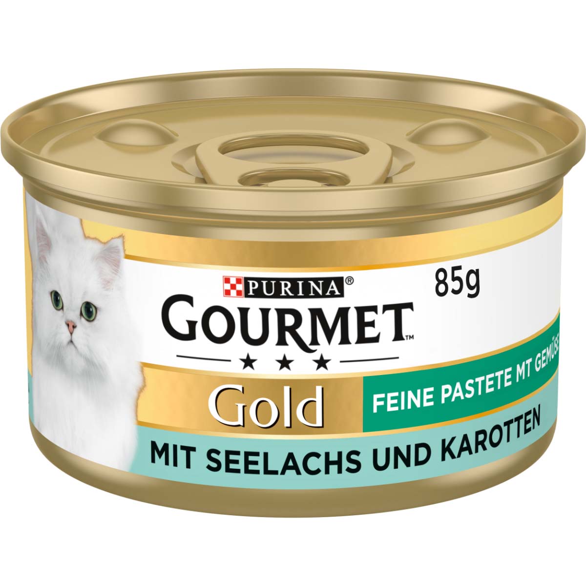 GOURMET Gold Feine Pastete mit Gemüse, Seelachs und Karotten 24x85g