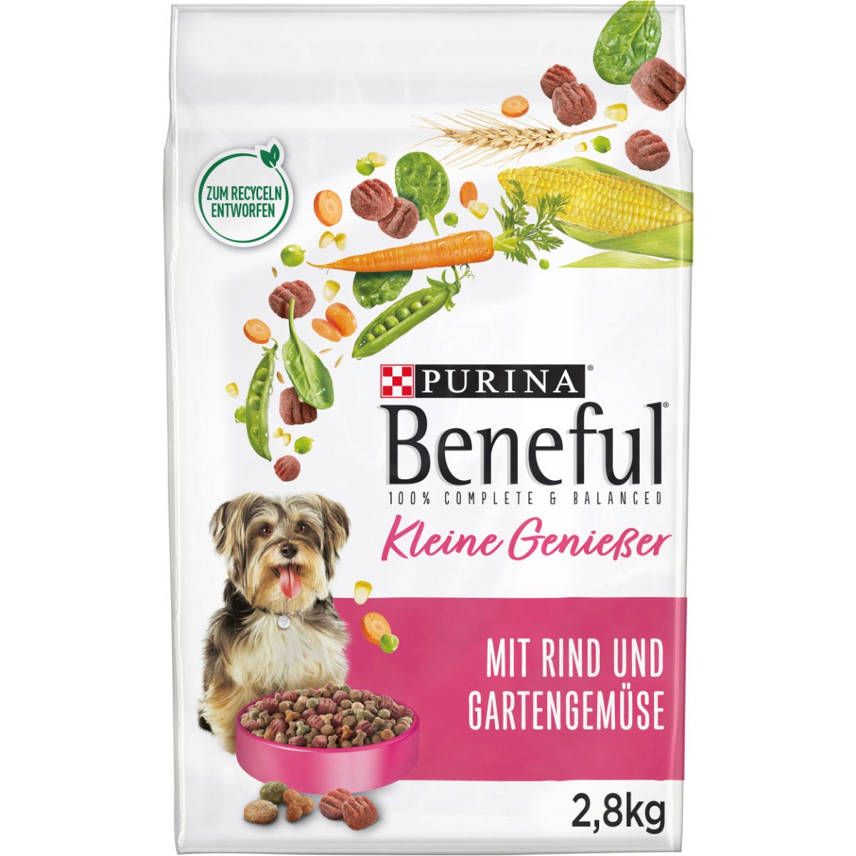 PURINA BENEFUL Kleine Genießer, Rind & Gemüse 4 x 2,8kg