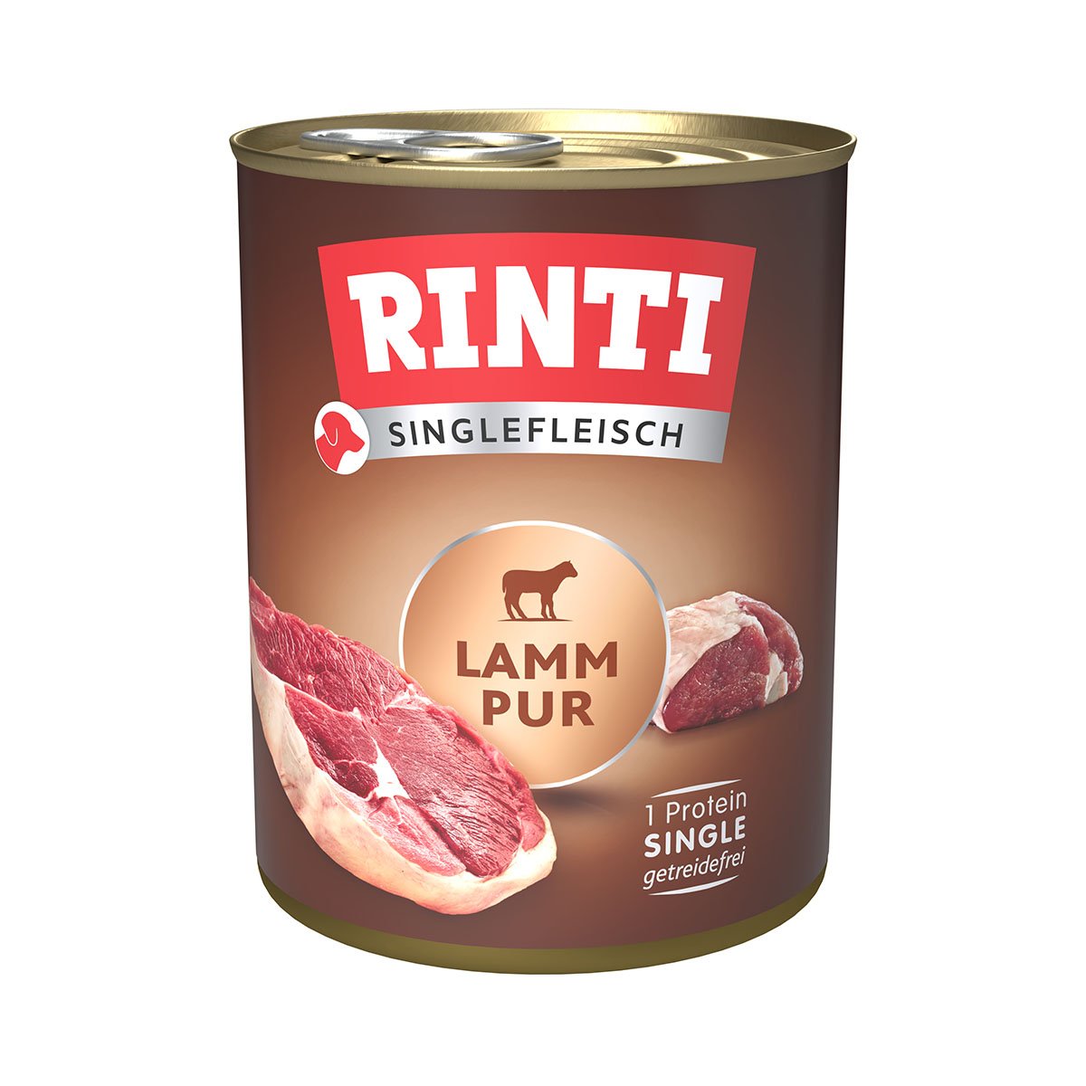 Rinti Singlefleisch Lamm pur 12x800g