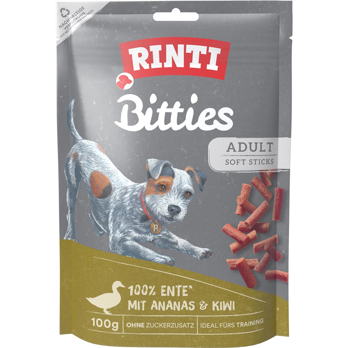 Rinti Extra Bitties mit Ananas und Kiwi 12x100g