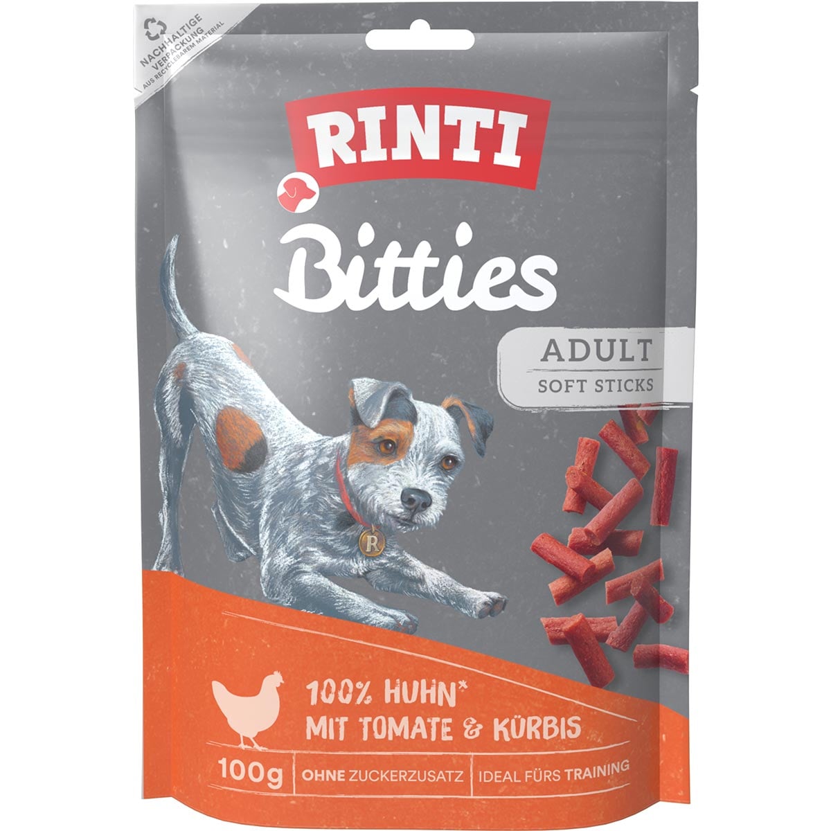 RINTI Bitties Huhn mit Tomate & Kürbis 100 g