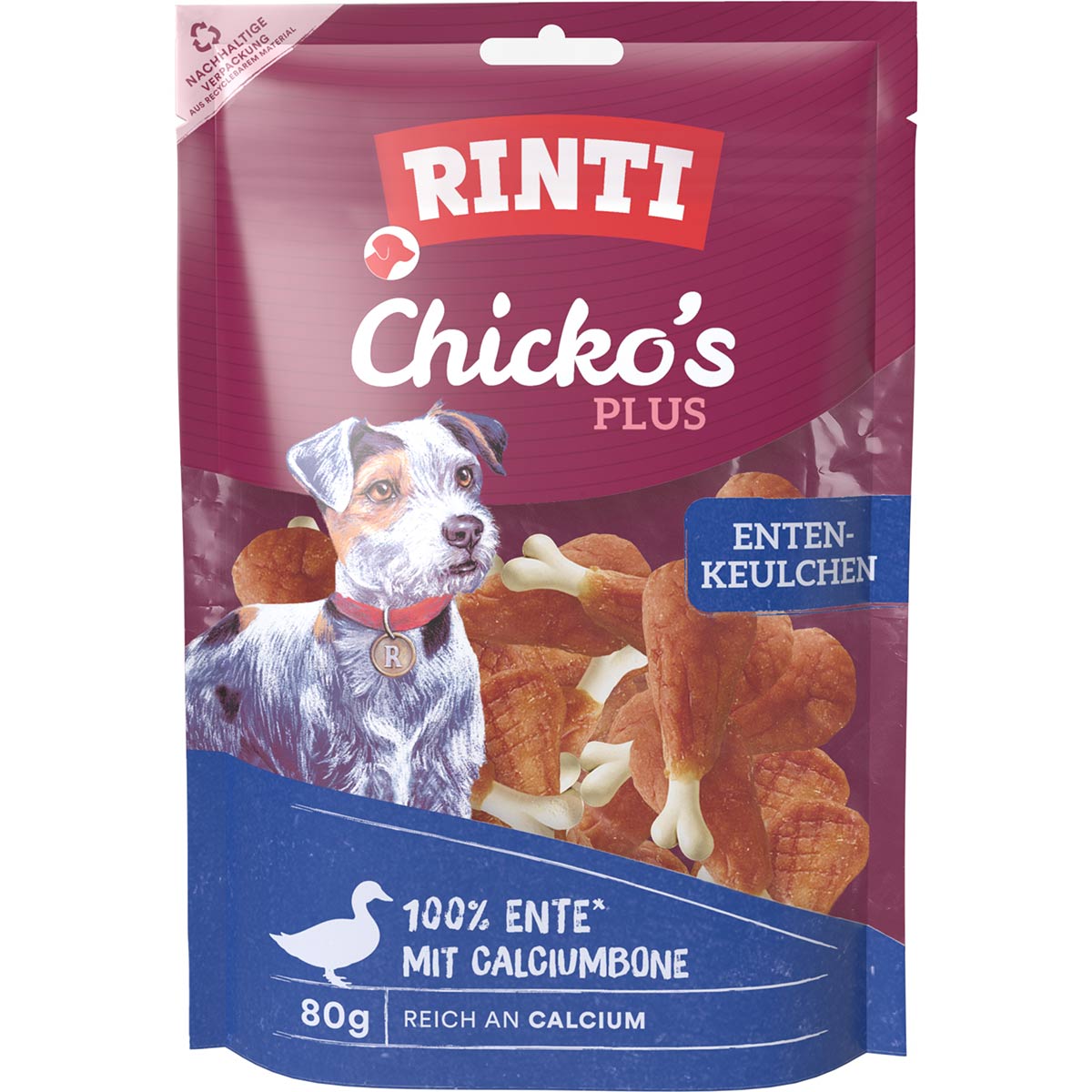 RINTI Chicko's Plus Entenkeulchen 6x80 g