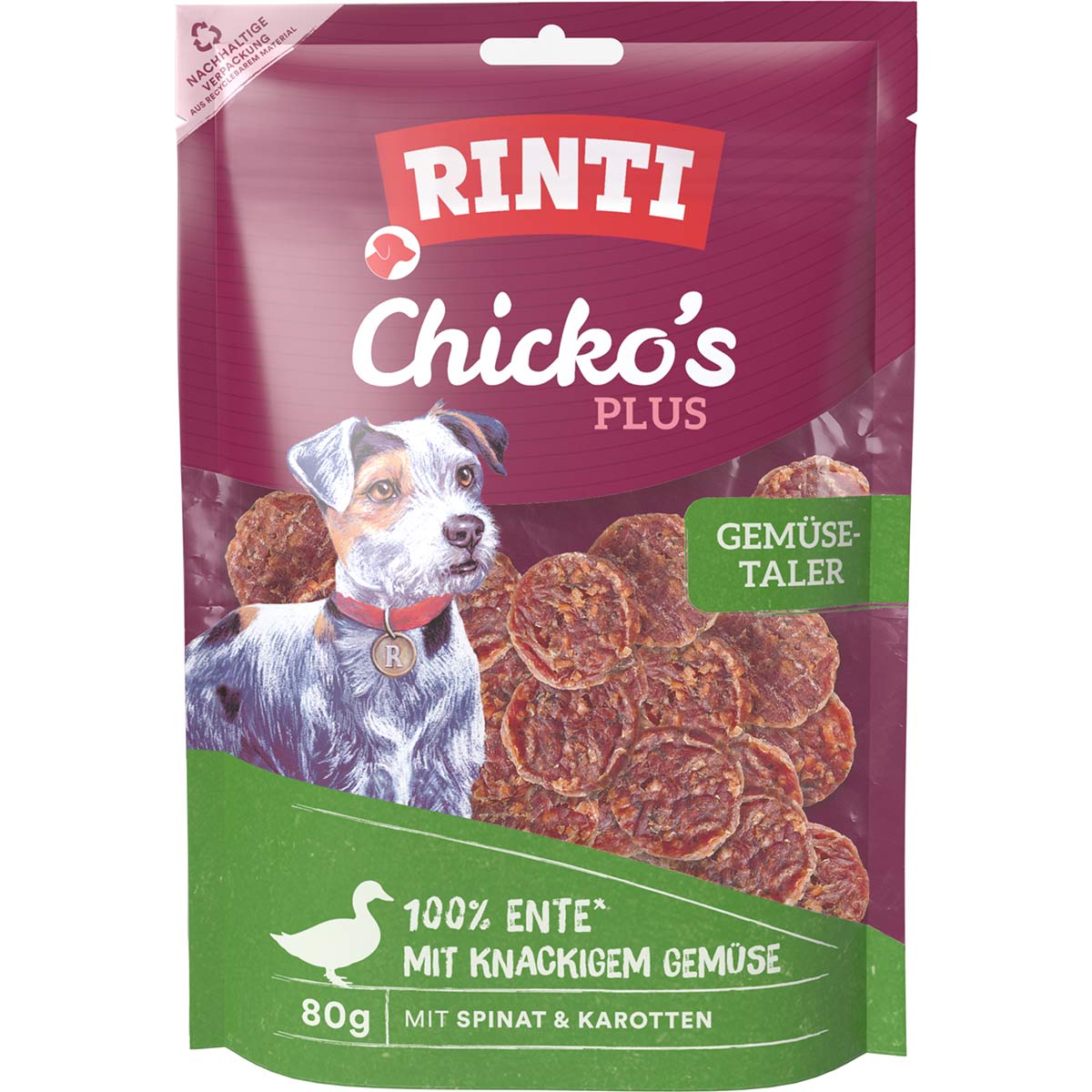 RINTI Chicko's Plus Gemüsetaler Ente 6x80 g
