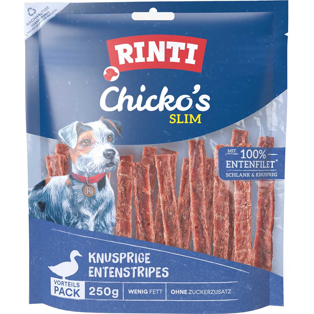 RINTI Chicko's Slim Entenstripes 250 g