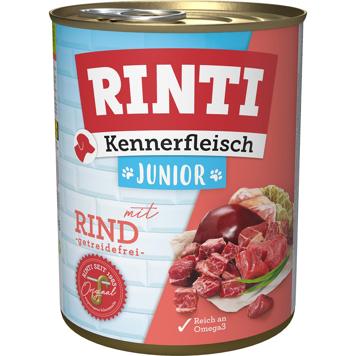 Rinti Kennerfleisch Junior mit Rind 24x800g