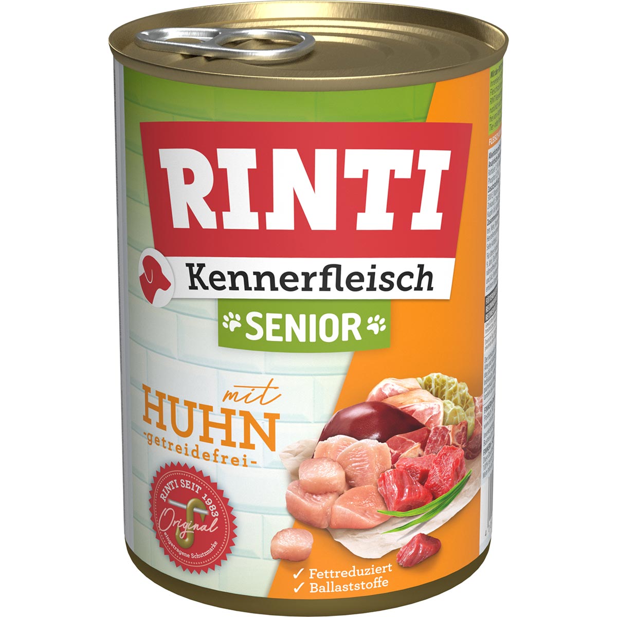 Rinti Kennerfleisch Senior mit Huhn gf 12x400g