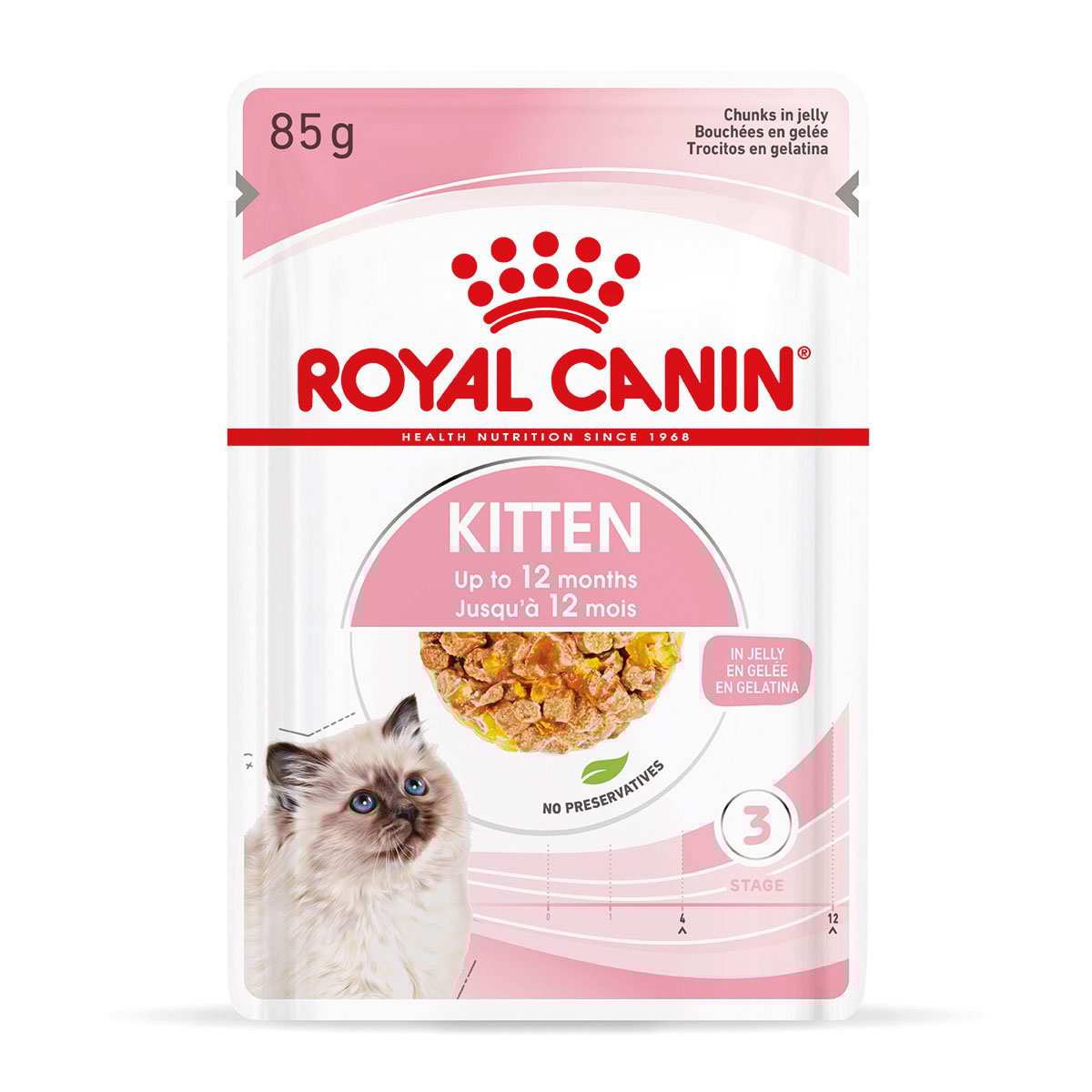 ROYAL CANIN KITTEN Nassfutter in Gelee für Kätzchen 12x85g