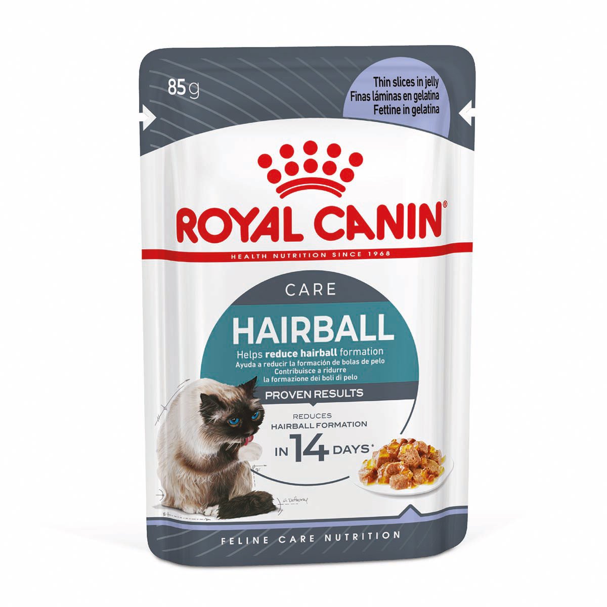 ROYAL CANIN HAIRBALL CARE Katzennahrung trocken gegen Haarballenbildung Jelly 48x85g