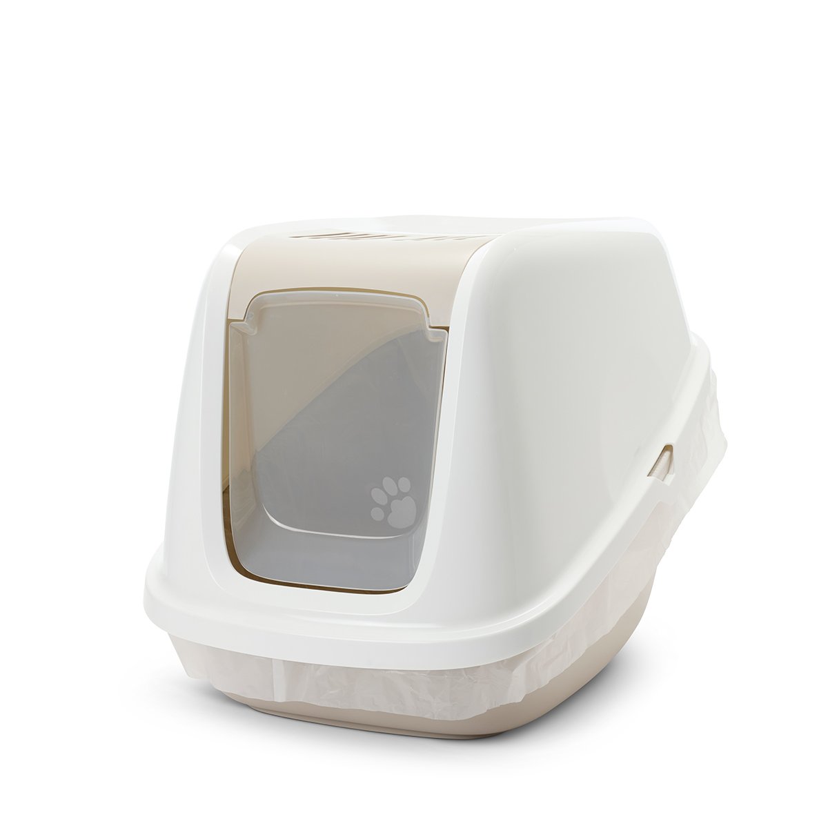 SAVIC Katzentoilette Nestor Giant weiß / mokka