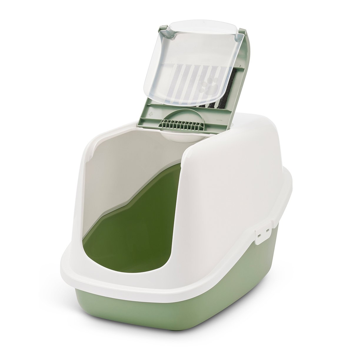 SAVIC Katzentoilette Nestor weiß / grün